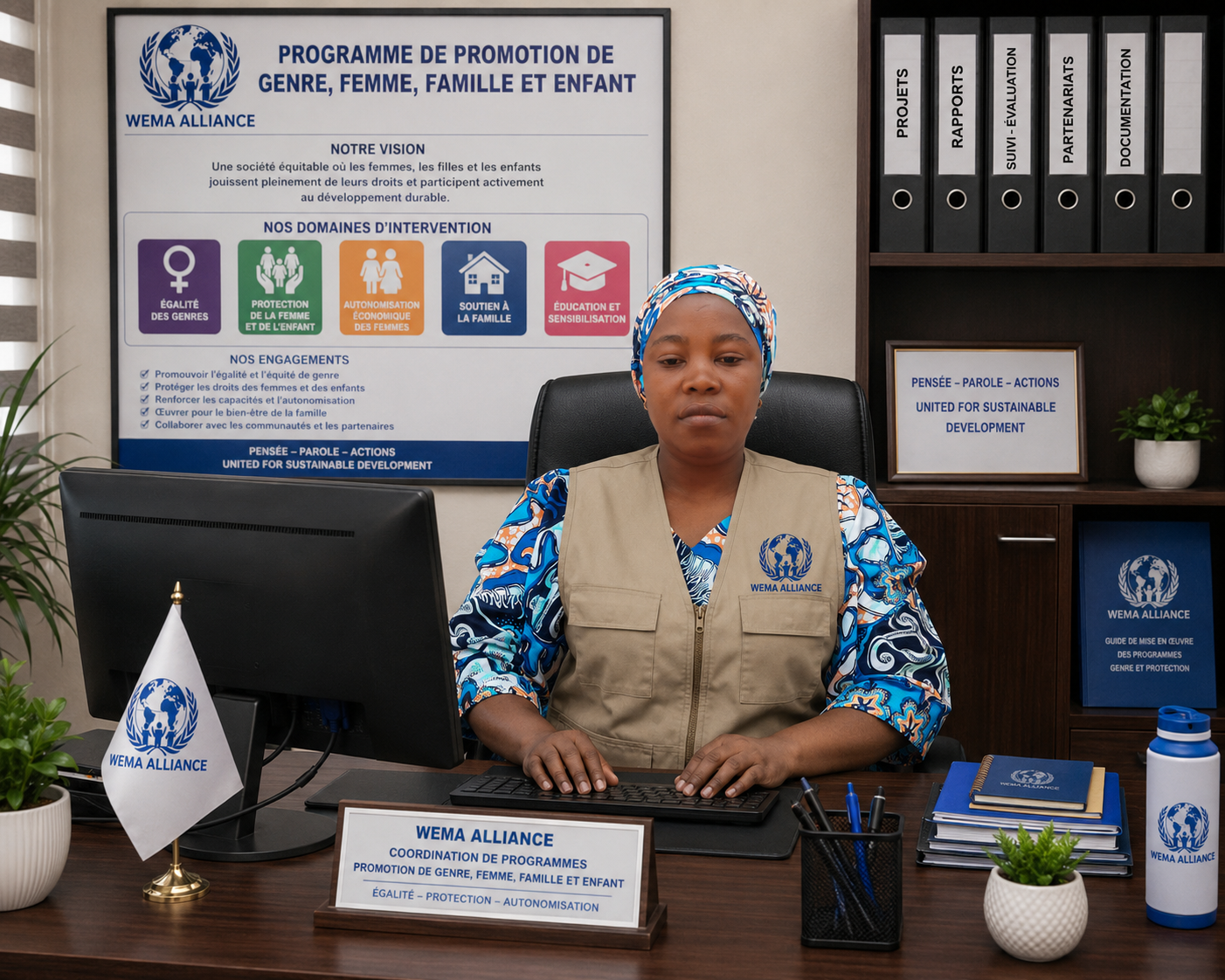 La Coordination des programmes de Promotion de Genre, Femme, Famille et Enfant au sein de WEMA ALLIANCE ORG